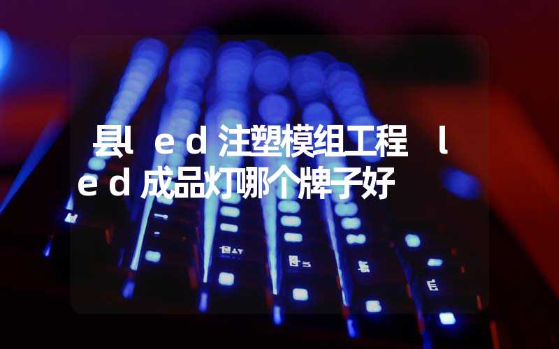 县led注塑模组工程 led成品灯哪个牌子好